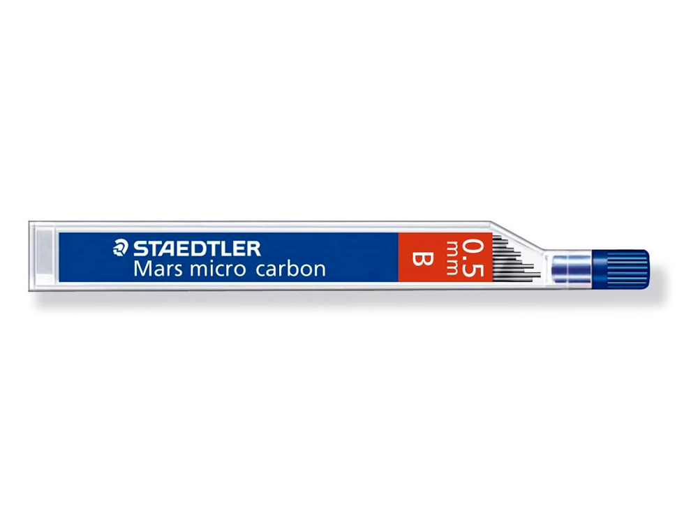 MINAS STAEDTLER MARS MICRO GRAFITO 0,5 MM B TUBO CON 12 UNIDADES