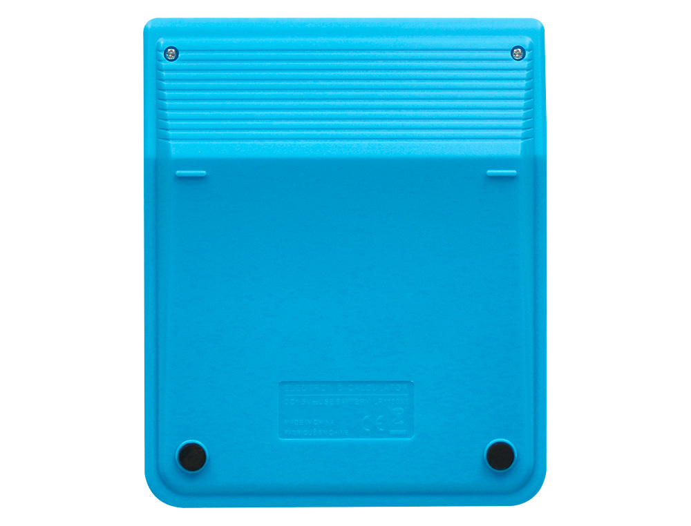 CALCULADORA LIDERPAPEL SOBREMESA XF21 10 DIGITOS SOLAR Y PILAS COLOR AZUL 127X105X24 MM