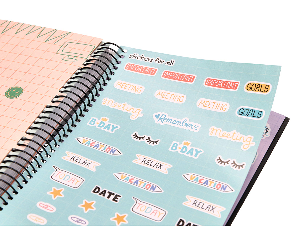 AGENDA ESCOLAR LIDERPAPEL CURSO 23-24 COLLEGE CLASSIC DIN A5 BILINGUE DIA PAGINA POLIPROPILENO PERSONALIZABLE
