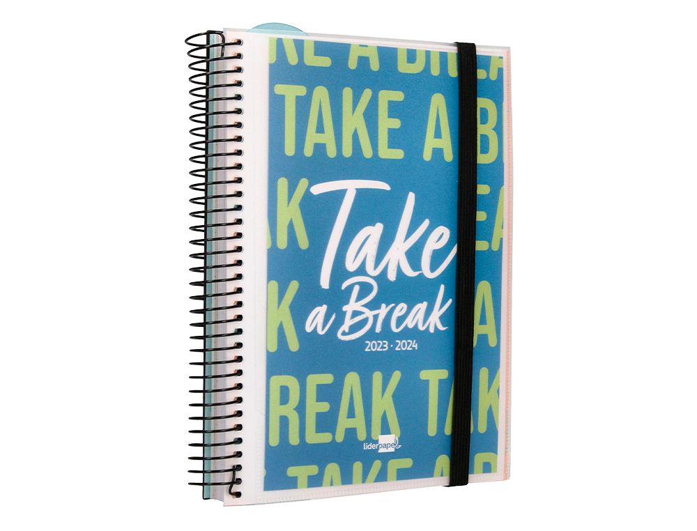 AGENDA ESCOLAR LIDERPAPEL CURSO 23-24 COLLEGE CLASSIC DIN A5 BILINGUE DIA PAGINA POLIPROPILENO PERSONALIZABLE