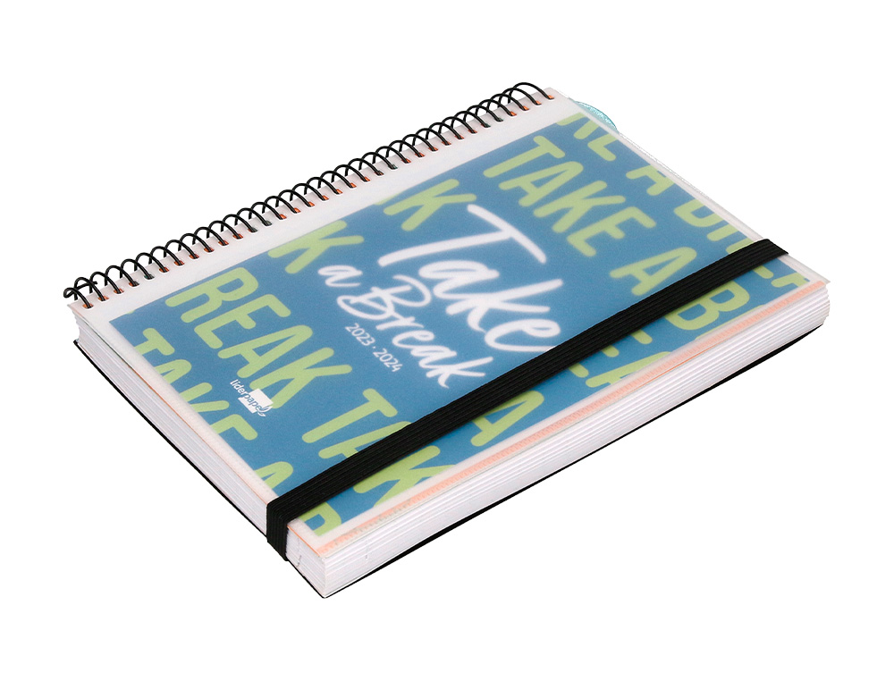 AGENDA ESCOLAR LIDERPAPEL CURSO 23-24 COLLEGE CLASSIC DIN A5 BILINGUE DIA PAGINA POLIPROPILENO PERSONALIZABLE
