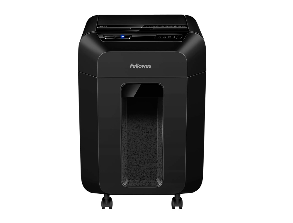 DESTRUCTORA DE DOCUMENTOS FELLOWES AUTOMAX 80M MINI CORTE CAPACIDAD DE CORTE 80 HOJAS DESTRUYE GRAPAS CLIPS Y