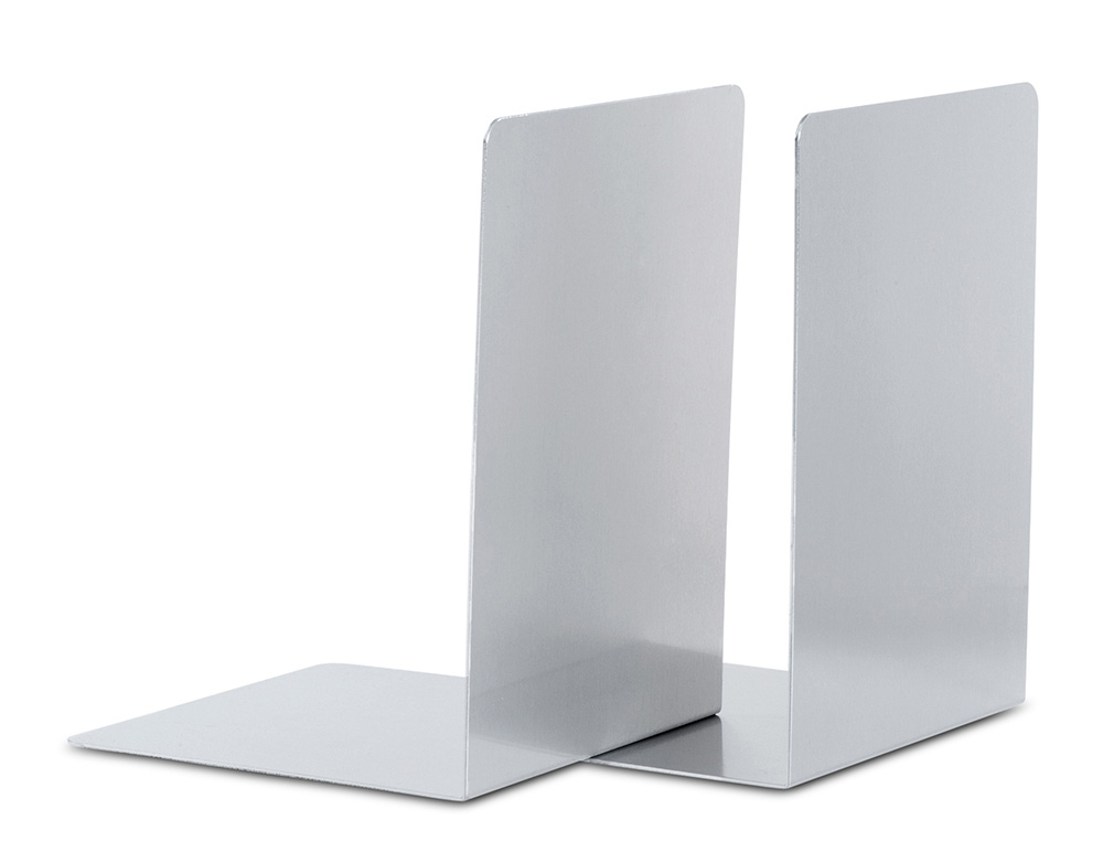 APOYALIBROS METALICO MAUL ALUMINIO 160X150X210 MM PACK DE 2 UNIDADES
