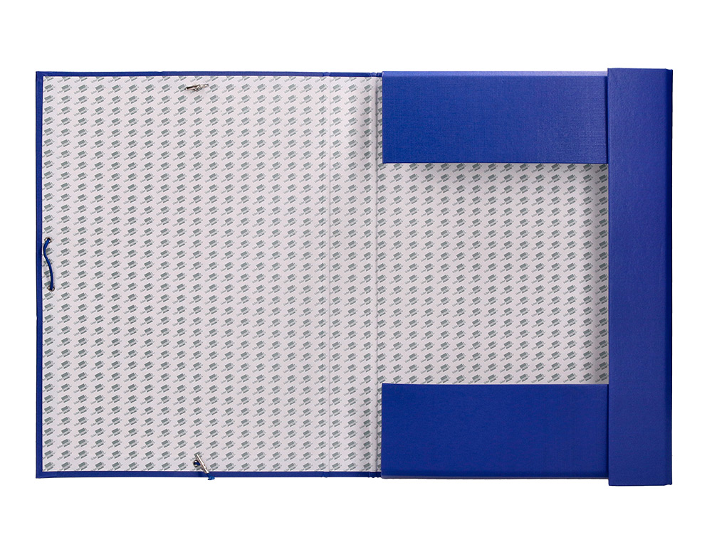 CARPETA PROYECTOS LIDERPAPEL FOLIO LOMO 90MM CARTON FORRADO AZUL