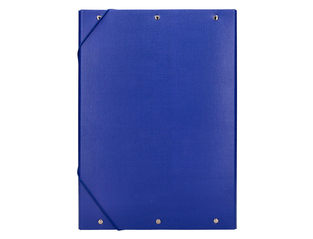 CARPETA PROYECTOS LIDERPAPEL FOLIO LOMO 90MM CARTON FORRADO AZUL