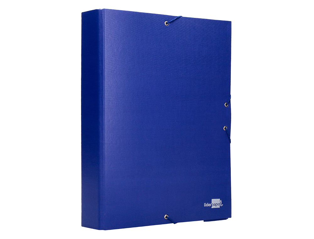 CARPETA PROYECTOS LIDERPAPEL FOLIO LOMO 90MM CARTON FORRADO AZUL