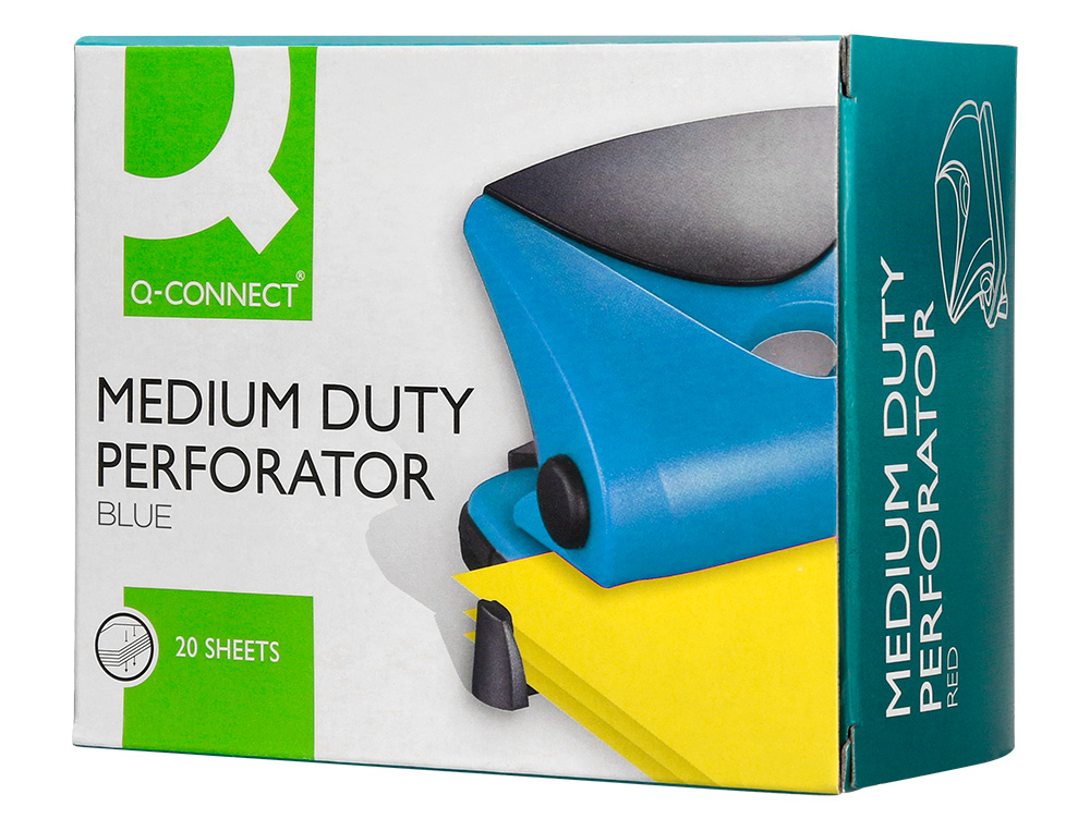 TALADRADOR Q-CONNECT KF02155 AZUL ABERTURA 2 MM CAPACIDAD 20 HOJAS