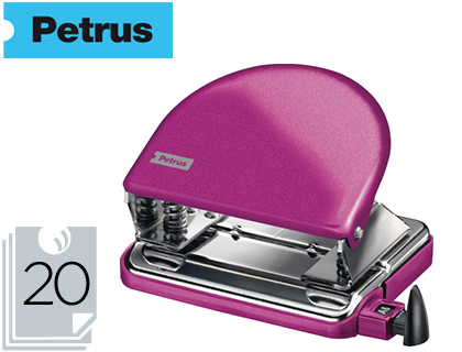 TALADRADOR PETRUS 52 WOW FUCSIA METALIZADO CAPACIDAD 20 HOJAS EN BLISTER