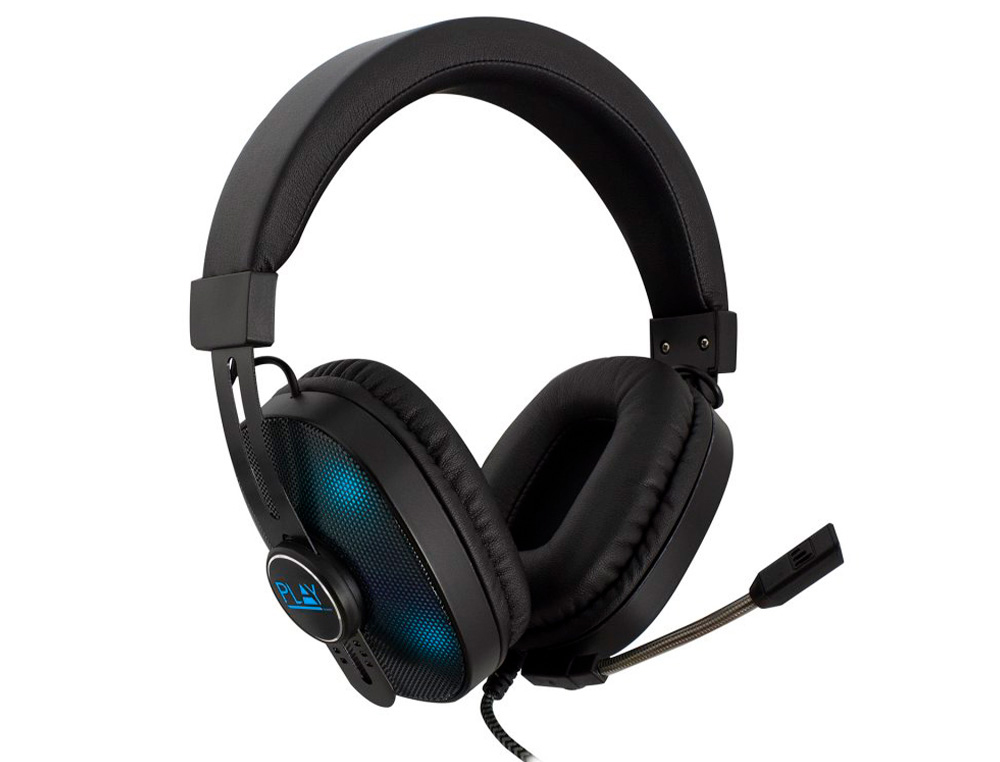AURICULAR EWENT GAMING CON MICROFONO E ILUMINACION LED RGB CONEXION MINI CLAVIJA / USB COMPATIBLE XBOX ONE /