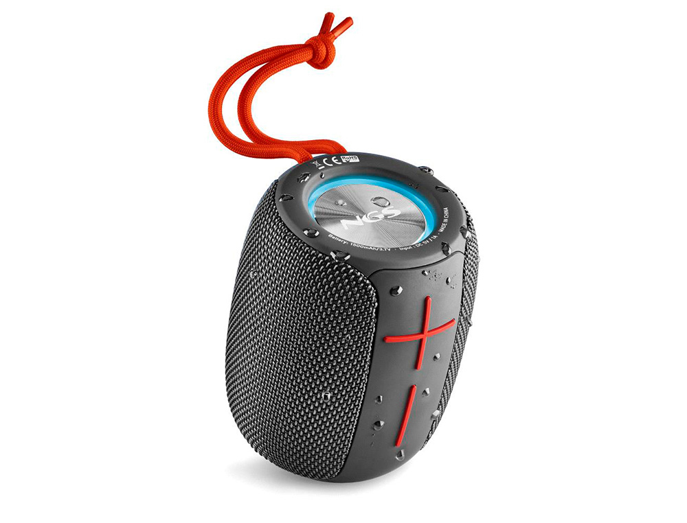ALTAVOZ NGS PORTATIL ROLLER NITRO 1 BLACK 10W BLUETOOTH LUCES RGB RADIO FM IMPERMEABILIDAD IPX5 USB