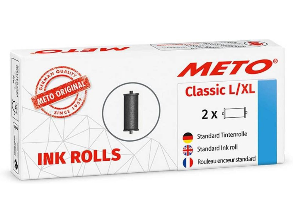 RODILLO ENTINTADOR METO CLASSIC L /XL CAJA DE 2 UNIDADES