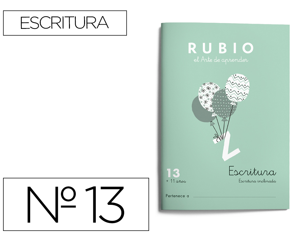 CUADERNO RUBIO CALIGRAFIA N 13