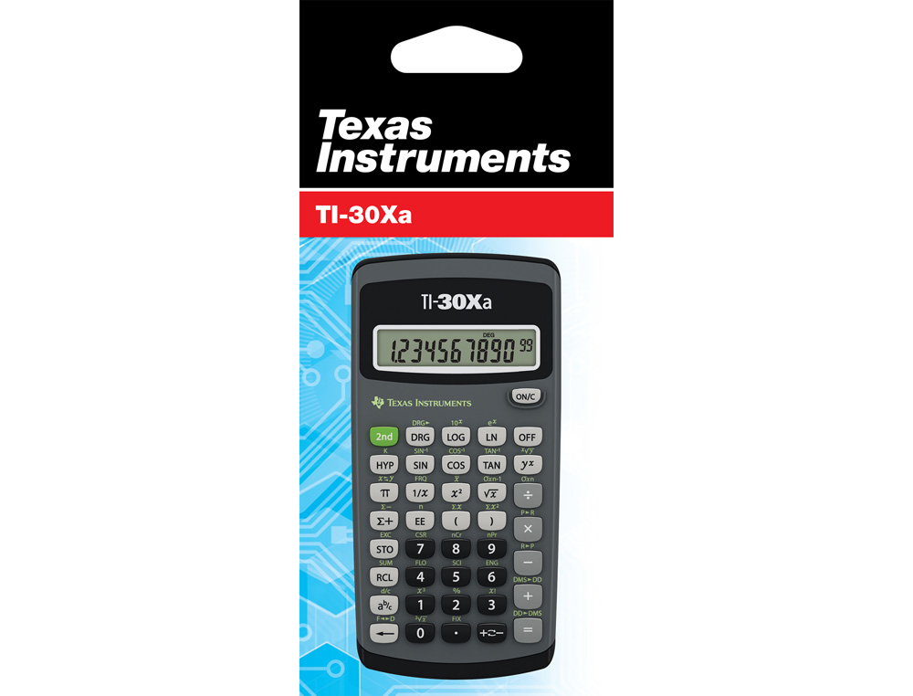 CALCULADORA TEXAS INSTRUMENTS TI-30XA CIENTIFICA 1 LINEA 10 DIGITOS