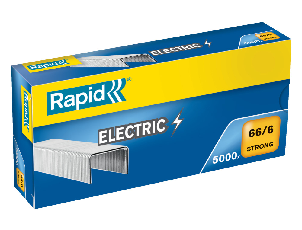 GRAPAS RAPID 66/6 STRONG GALVANIZADA CAJA 5000 UNIDADES