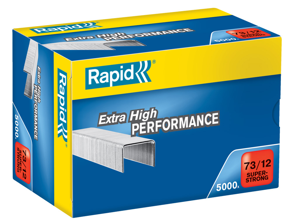 GRAPAS RAPID 73/12 STRONG GALVANIZADA CAJA 5000 UNIDADES