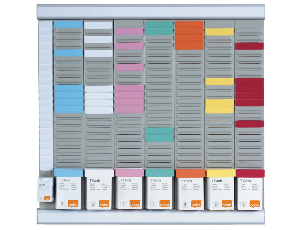 KIT PLANNING NOBO DE FICHAS T INDICE 7 COLUMNAS 24 RANURAS