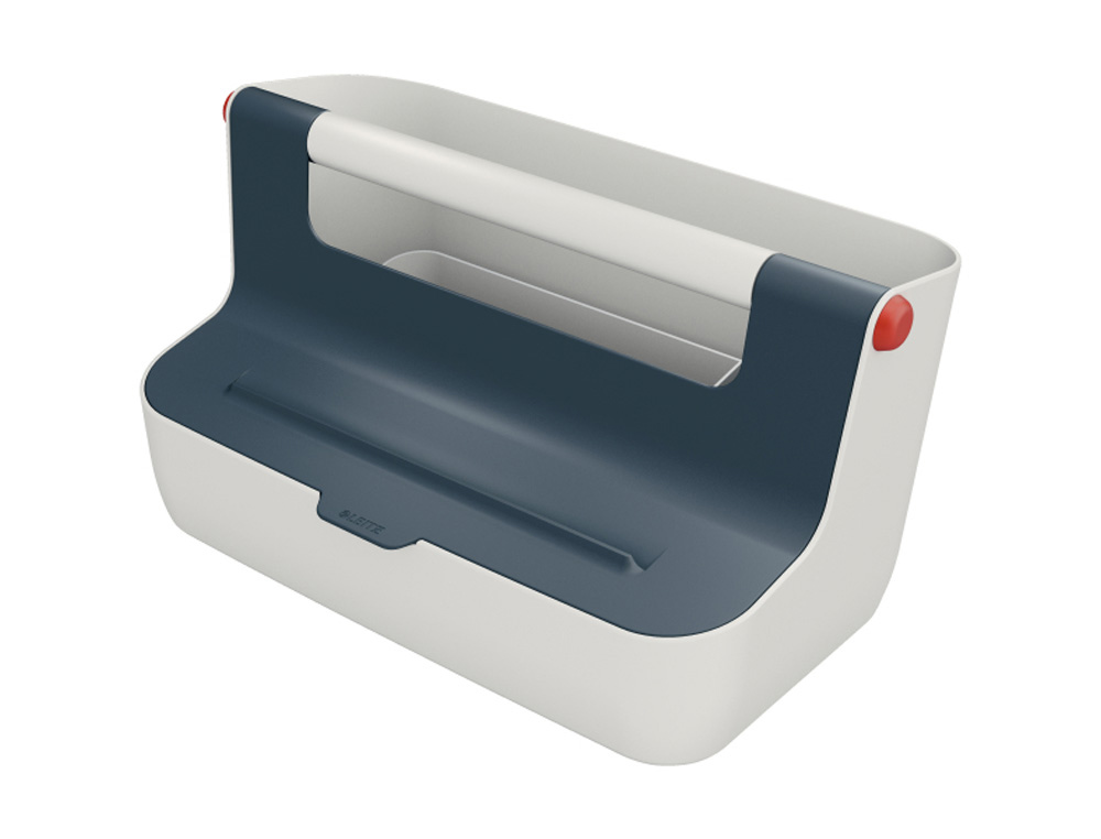CAJA DE ALMACENAMIENTO LEITZ COSY CARRY BOX COLOR GRIS 367X214X196 MM