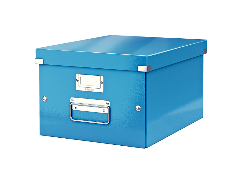 CAJA DE ALMACENAMIENTO LEITZ CLICK&STORE MEDIANA COLOR AZUL 281X200X369 MM