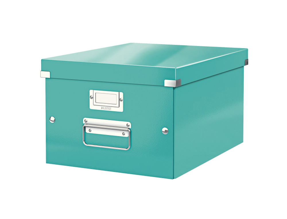 CAJA DE ALMACENAMIENTO LEITZ CLICK&STORE MEDIANA COLOR TURQUESA 281X200X369 MM