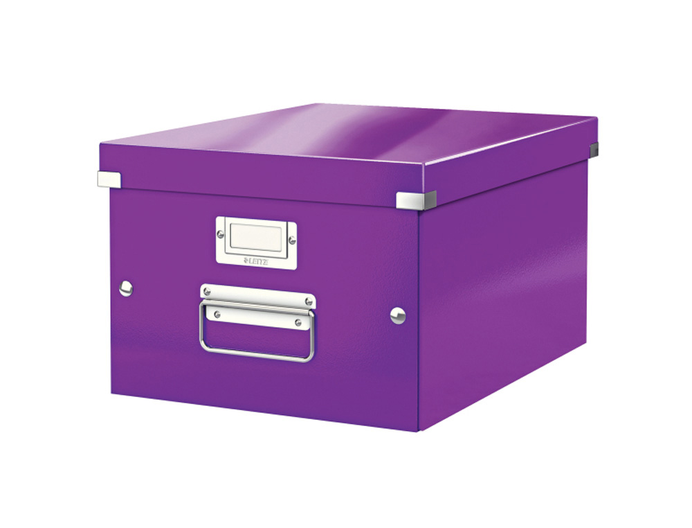 CAJA DE ALMACENAMIENTO LEITZ CLICK&STORE MEDIANA COLOR VIOLETA 281X200X369 MM