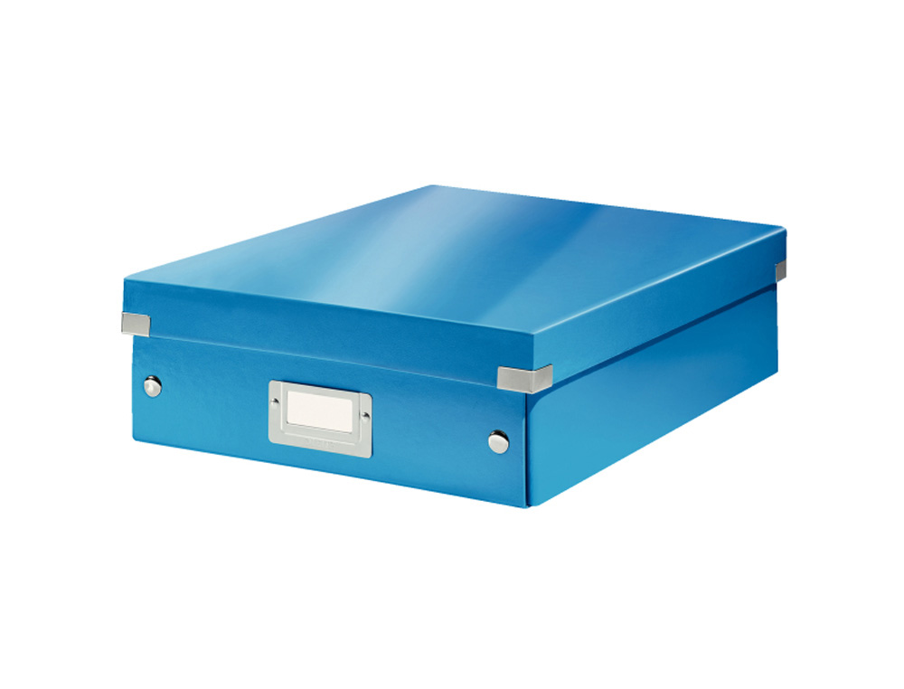 CAJA DE ALMACENAMIENTO LEITZ CLICK&STORE MEDIANA COLOR AZUL 280X100X370 MM