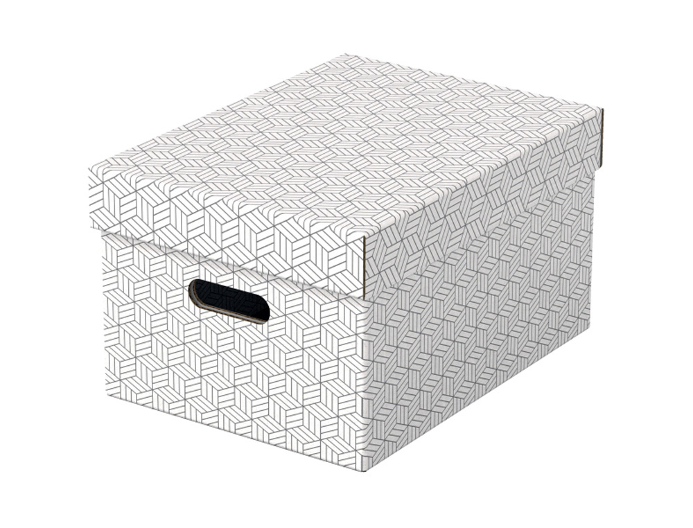 CAJA DE ALMACENAJE ESSELTE MEDIANA COLOR BLANCO 365X265X205 MM) PACK DE 3 UNIDADES
