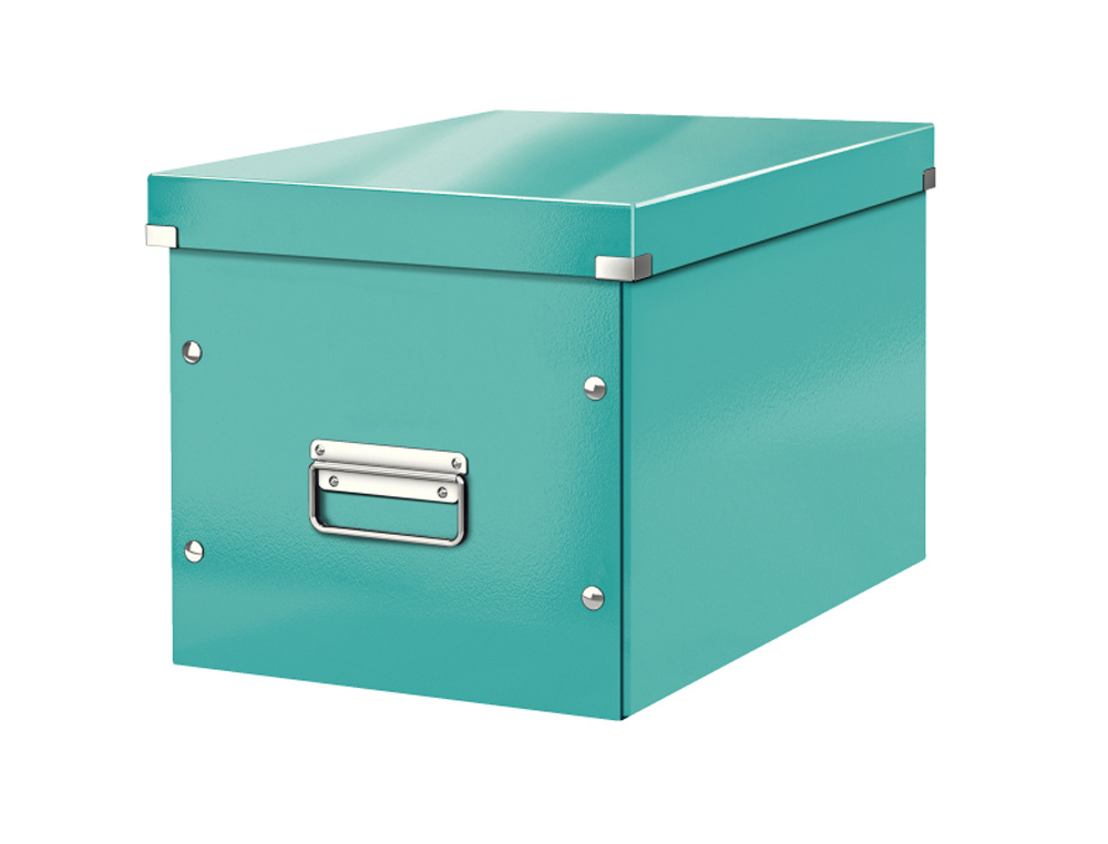CAJA LEITZ CLICK&STORE CUBICA GRANDE COLOR TURQUESA 320X360X310 MM