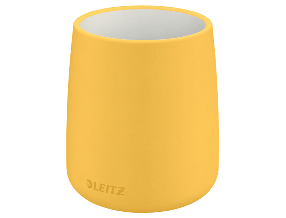 CUBILETE PORTALAPICES LEITZ COSY CERAMICA AMARILLO 85X108 MM