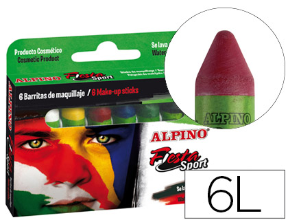 BARRA MAQUILLAJE ALPINO SET DE MAQUILLAJE SPORT 6 COLORES COLORES