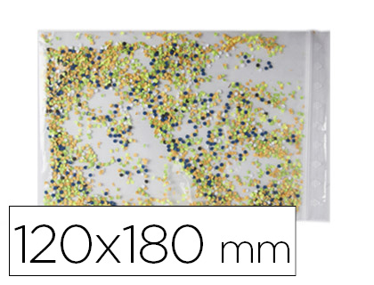 BOLSA PLASTICO AUTOCIERRE 120X180 MM PAQUETE DE 100 UNIDADES