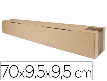 CAJA PARA EMBALAR Q-CONNECT TUBO MEDIDAS 725X95X95 MM ESPESOR CARTON 3 MM